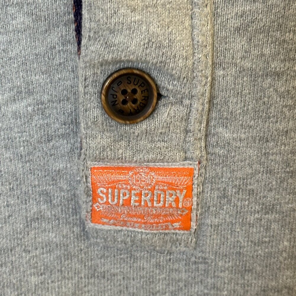 Superdry Men's Long Sleeve Gray Casual Shirt Size XL In Great Shape!!! - Picture 3 of 7